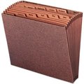 Smead Smead® Jan-Dec Open Accordion Expanding File, 12 Pocket, Letter, Leather-Like Redrope 70488